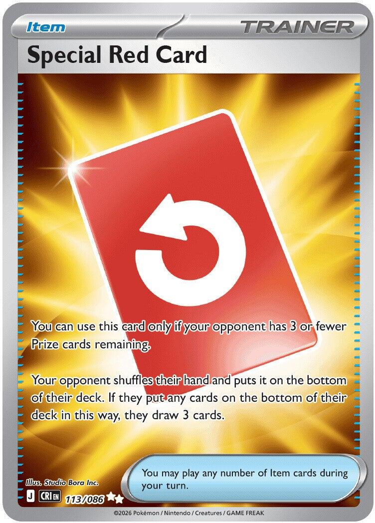 Special Red Card [Full Art Ultra Rare] #113/086 - Chaos Rising