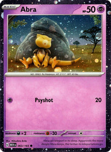 Abra [Cosmo Holo] #063/165 - Pokemon 151