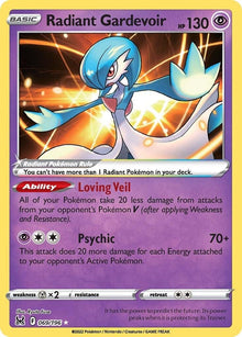Radiant Gardevoir [Radiant Rare] #069/196 - Lost Origin