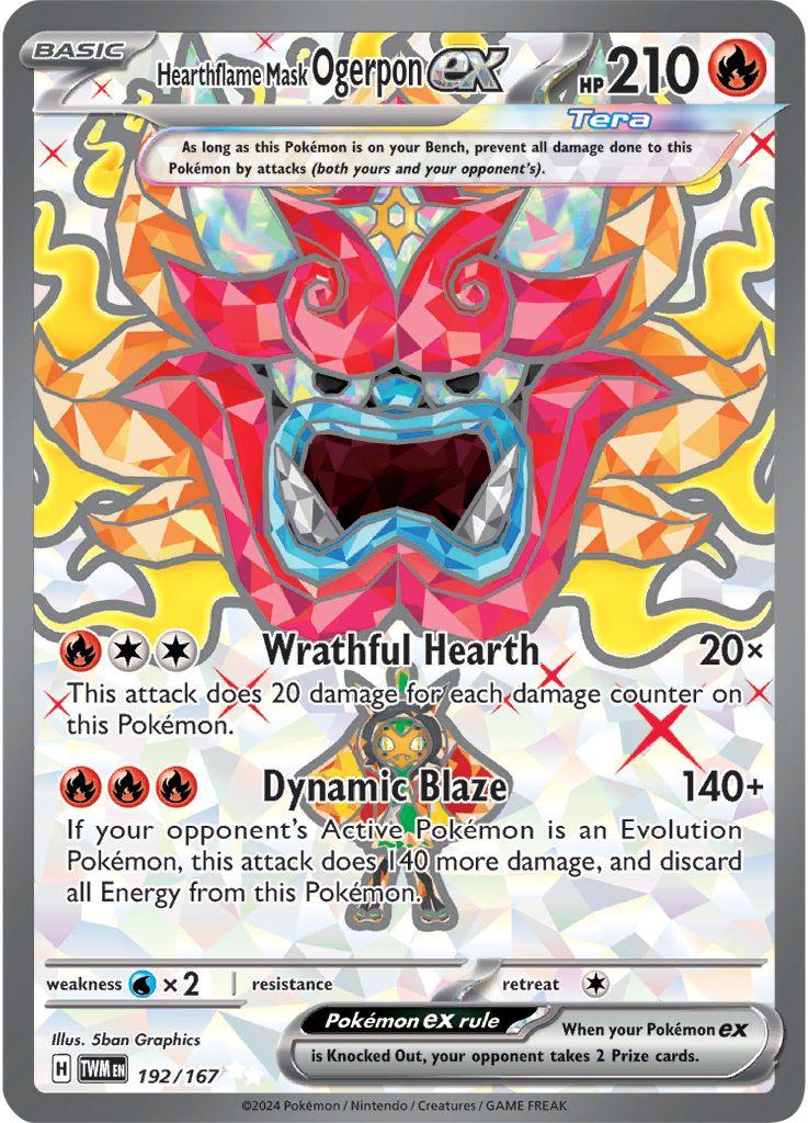 Hearthflame Mask Ogerpon ex [Full Art Ultra Rare] #192/167 - Twilight Masquerade