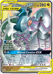 Arceus & Dialga & Palkia GX [Ultra Rare] #156/236 - Cosmic Eclipse