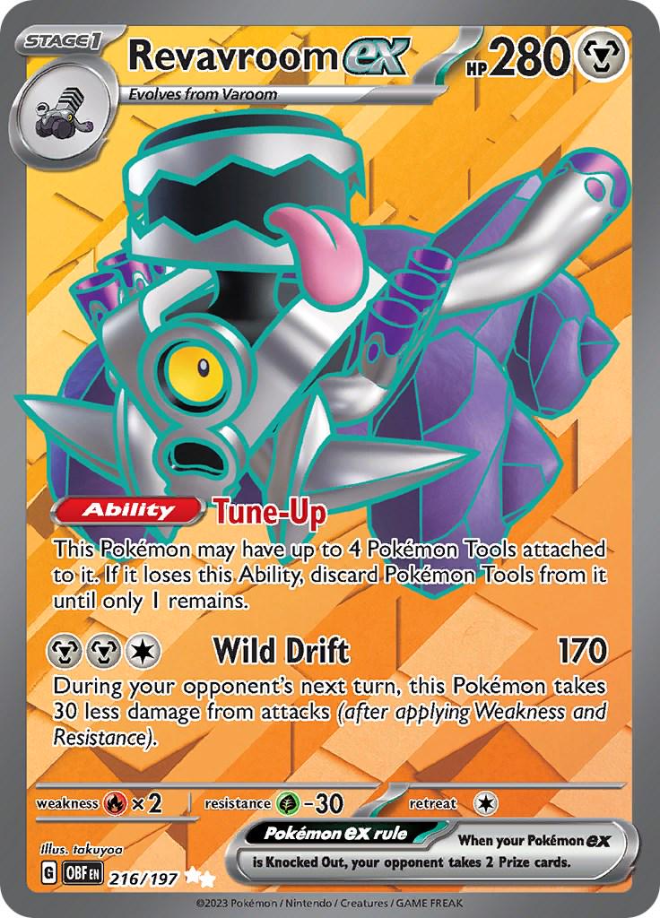 Revavroom ex [Full Art Ultra Rare] #216/197 - Obsidian Flames