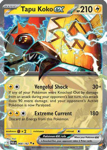 Tapu Koko ex [Double Rare] #068/182 - Paradox Rift