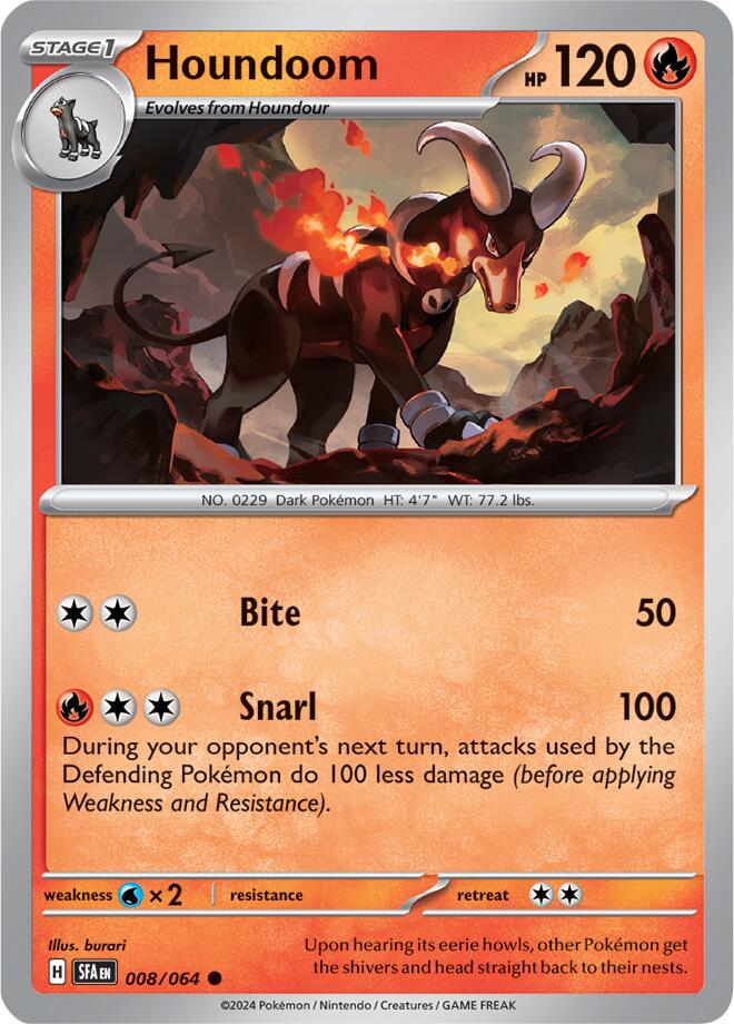 Houndoom [Common] #008/064 - Shrouded Fable