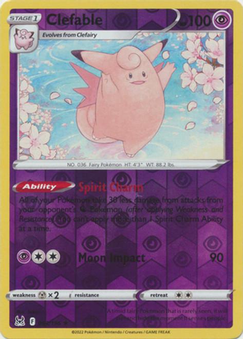 Clefable [Reverse Holo] #063/196 - Lost Origin
