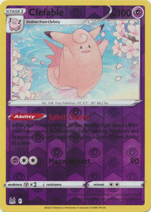 Clefable [Reverse Holo] #063/196 - Lost Origin