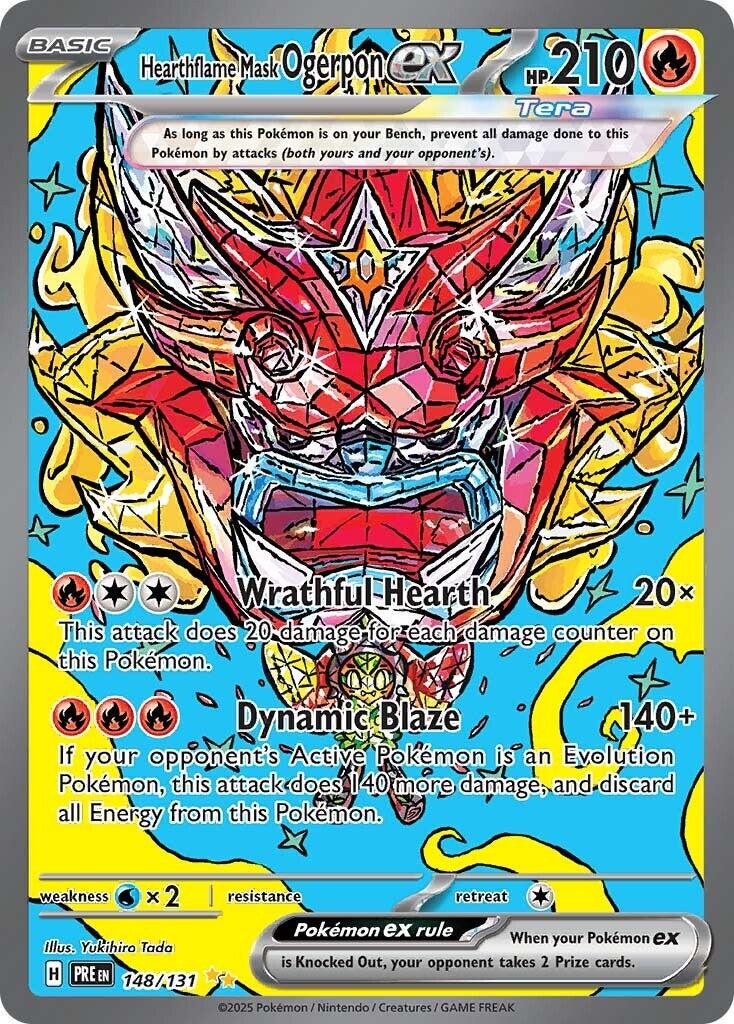 Hearthflame Mask Ogerpon ex [Special Illustration Rare] #148/131 - Prismatic Evolutions