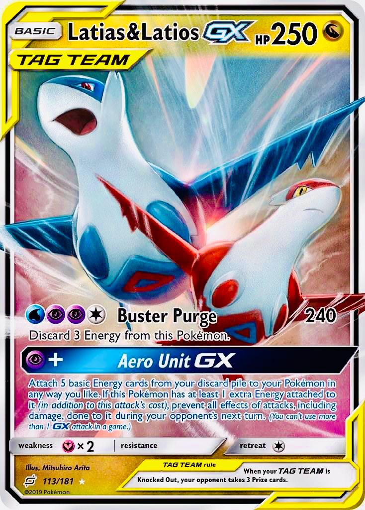 Latias & Latios GX [Ultra Rare] #113/181 - Team Up