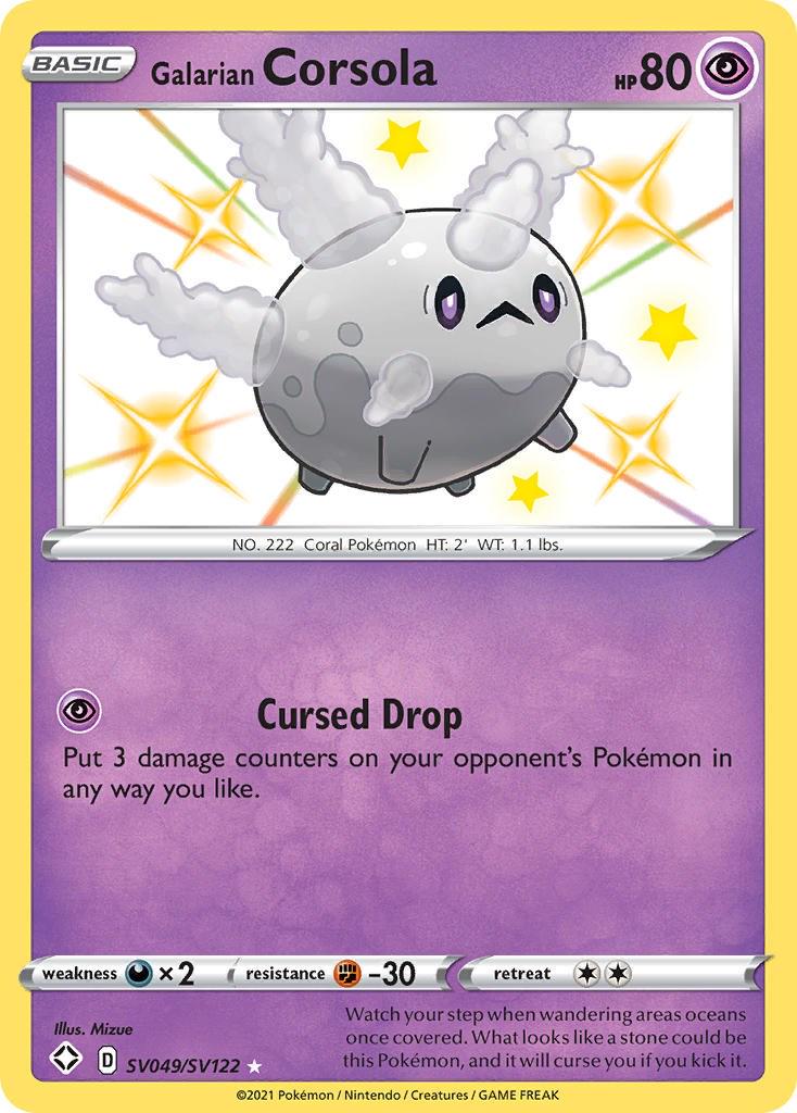 Galarian Corsola [Radiant Rare] #SV049/SV122 - Shining Fates