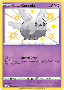 Galarian Corsola [Radiant Rare] #SV049/SV122 - Shining Fates