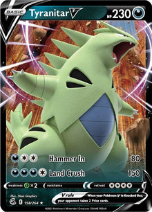 Tyranitar V [Ultra Rare] #158/264 - Fusion Strike