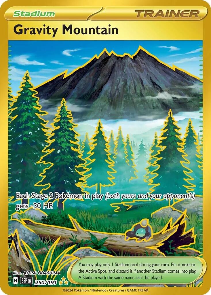 Gravity Mountain [Hyper Rare] #250/191 - Surging Sparks