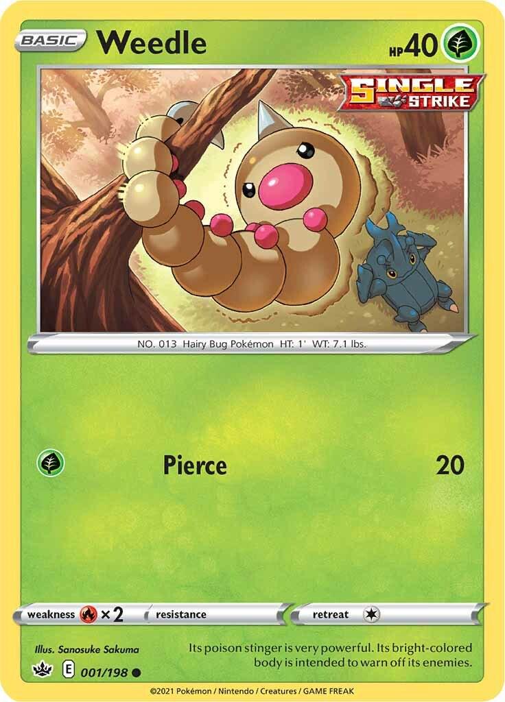 Weedle [Common] #001/198 - Chilling Reign