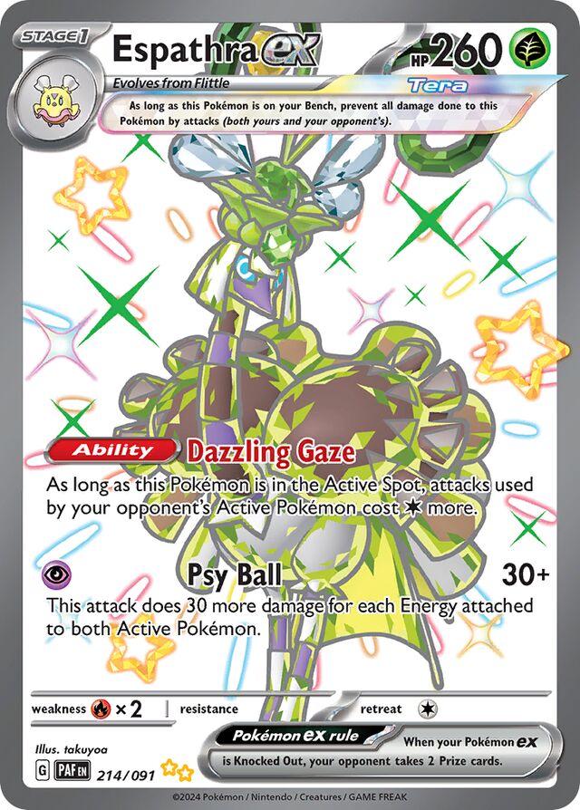 Espathra ex [Full Art Ultra Rare] #214/091 - Paldean Fates