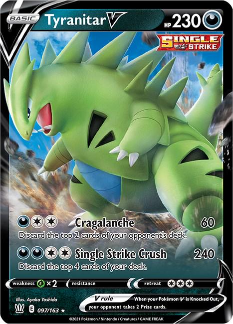 Tyranitar V [Ultra Rare] #097/163 - Battle Styles