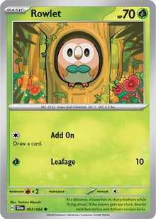 Rowlet [Common] #003/064 - Shrouded Fable