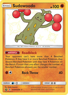 Sudowoodo [Shiny Rare] #S20/SV94 - Hidden Fates