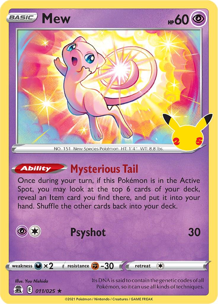 Mew [Holo Rare] #011/025 - Celebrations