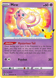 Mew [Holo Rare] #011/025 - Celebrations