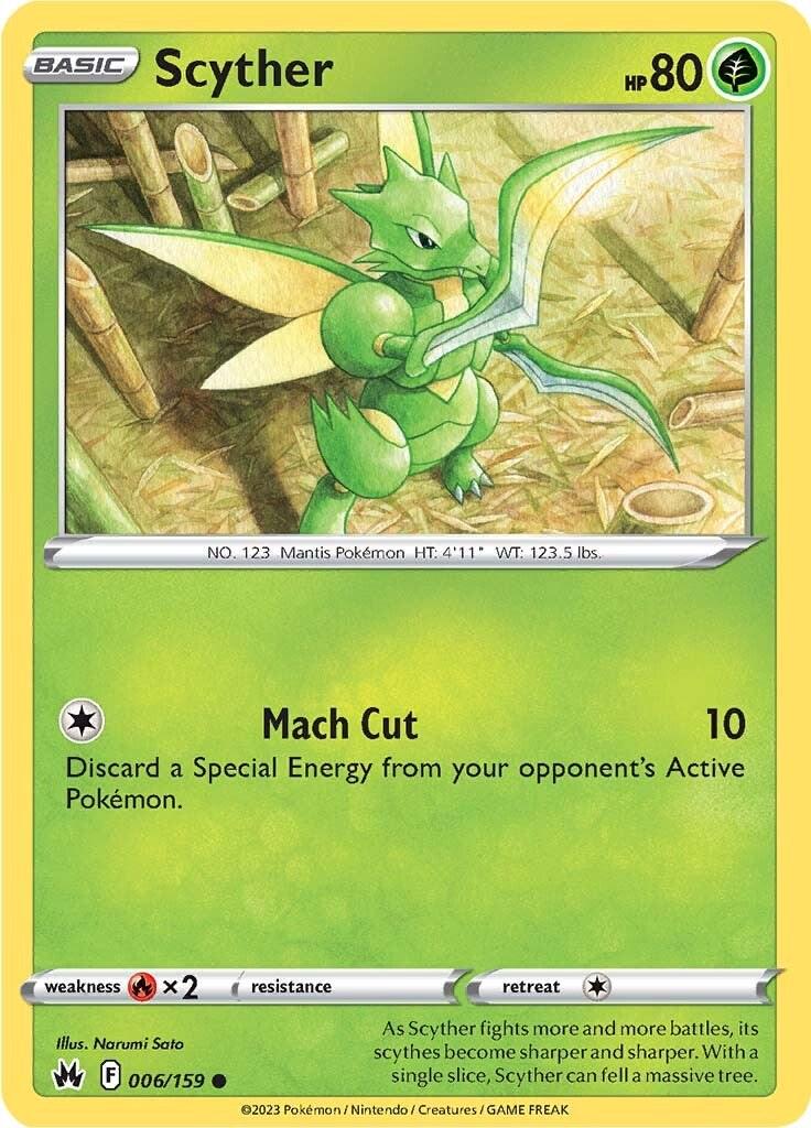 Scyther [Common] #006/159 - Crown Zenith