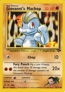 Giovanni's Machop #72/132 - Gym Challenge
