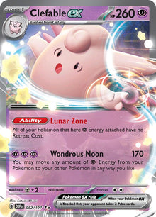 Clefable ex [Double Rare] OBF #082/197 - Obsidian Flames