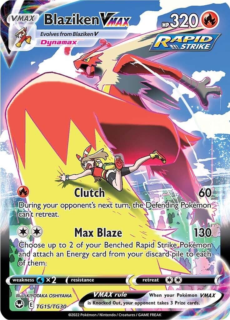 Blaziken VMAX [Ultra Rare] #TG15/TG30 - Silver Tempest