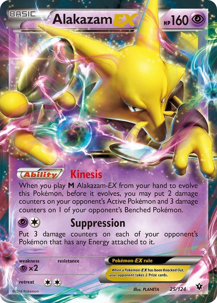 Alakazam EX [Ultra Rare] #25/124 - Fates Collide