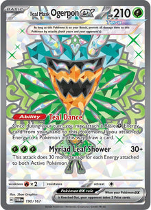 Teal Mask Ogerpon ex [Full Art Ultra Rare] #190/167 - Twilight Masquerade