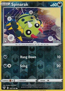 Spinarak [Reverse Holo] #102/189 - Darkness Ablaze