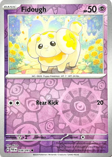 Fidough [Reverse Holo] #038/091 - Paldean Fates