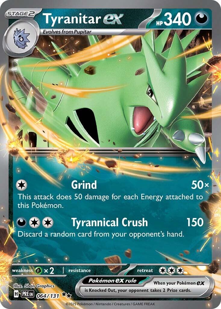 Tyranitar ex [Double Rare] PRE #064/131 - Prismatic Evolutions
