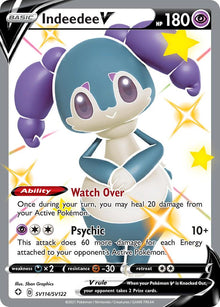 Indeedee V [Full Art Shiny Holo] #SV114/SV122 - Shining Fates