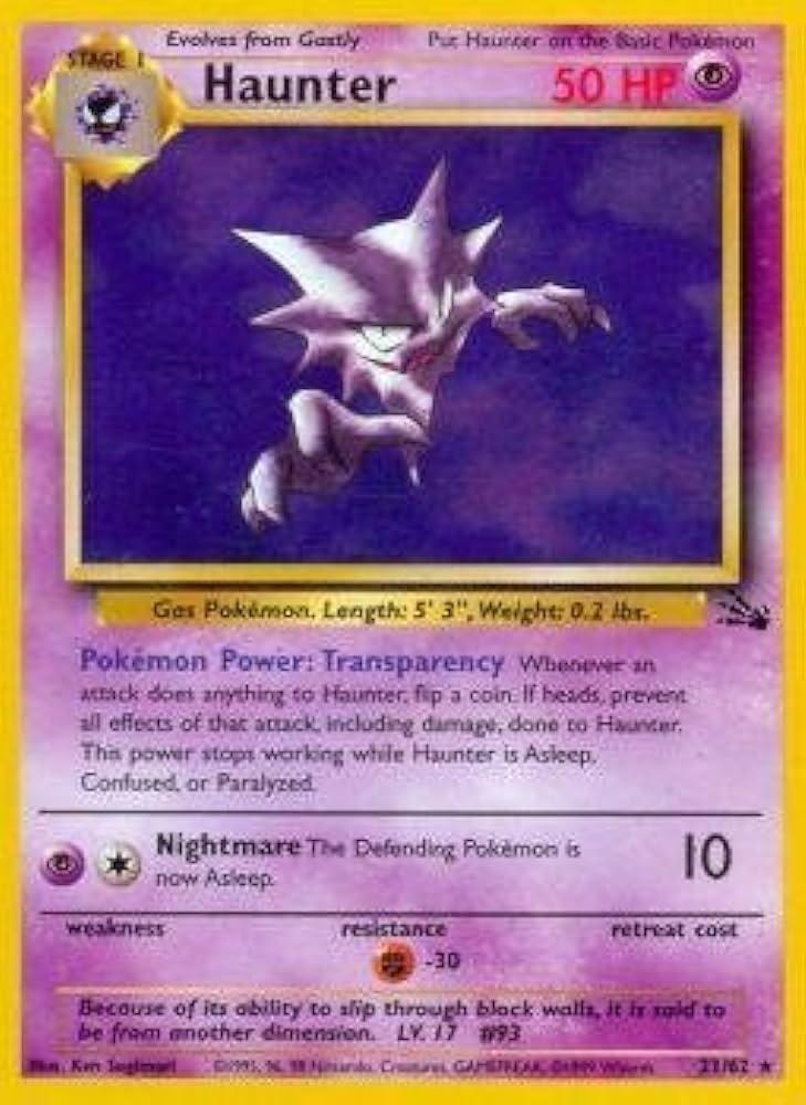 Haunter [Rare] #21 - Pokemon Base Set