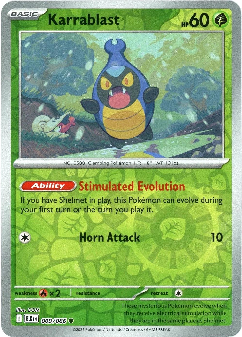 Karrablast [Reverse Holo] BLK 009/086 - Black Bolt