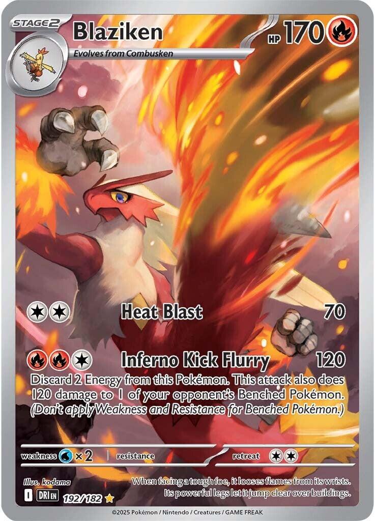 Blaziken [Illustration Rare] #192/182 - Destined Rivals