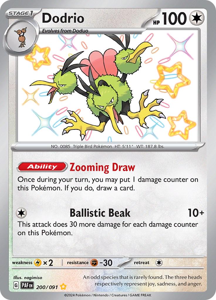 Dodrio [Shiny Rare] #200/091 - Paldean Fates