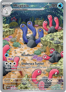 Wugtrio [Illustration Rare] #224/091 - Paldean Fates