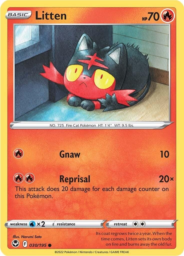 Litten [Common] #030/195 - Silver Tempest