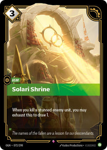 Solari Shrine [Rare] #072/298 - Origins