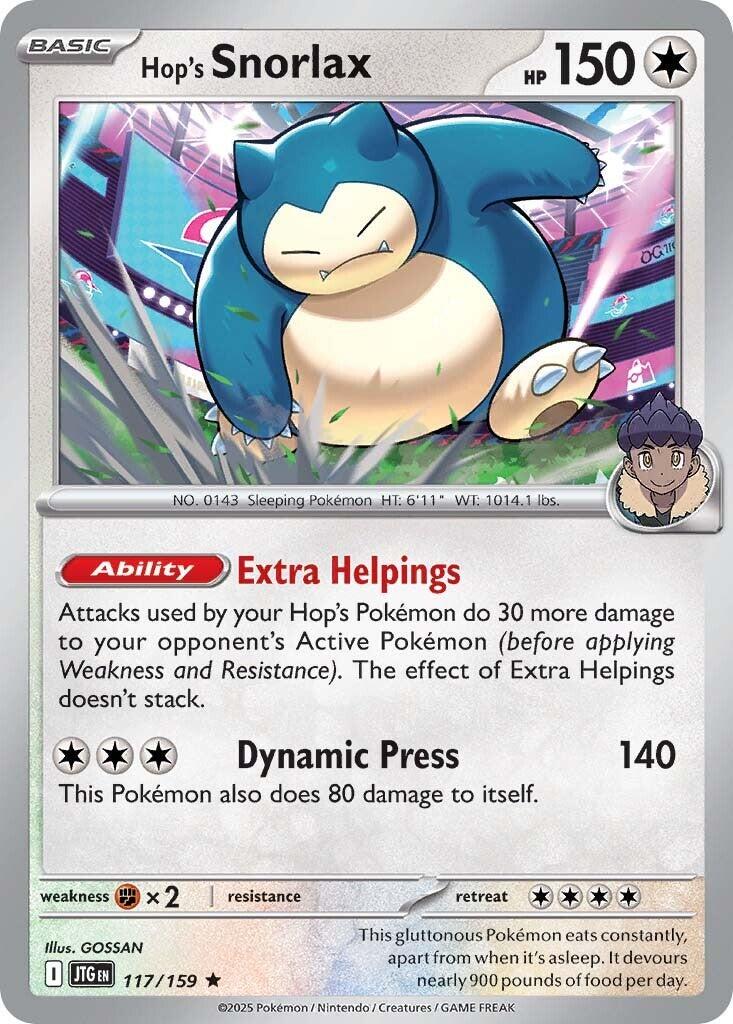 Hop's Snorlax [Cosmo Holo] #117/159 - Journey Together