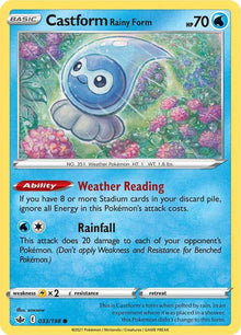 Castform Rainy Form [Common] #033/198 - Chilling Reign