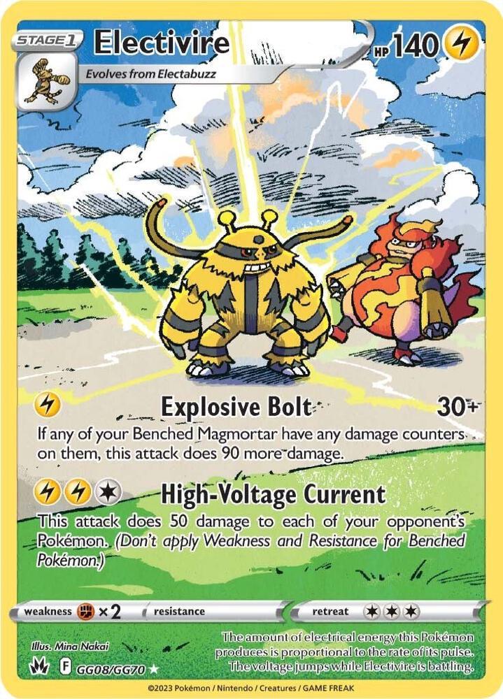 Electivire [Ultra Rare] #GG08/GG70 - Crown Zenith