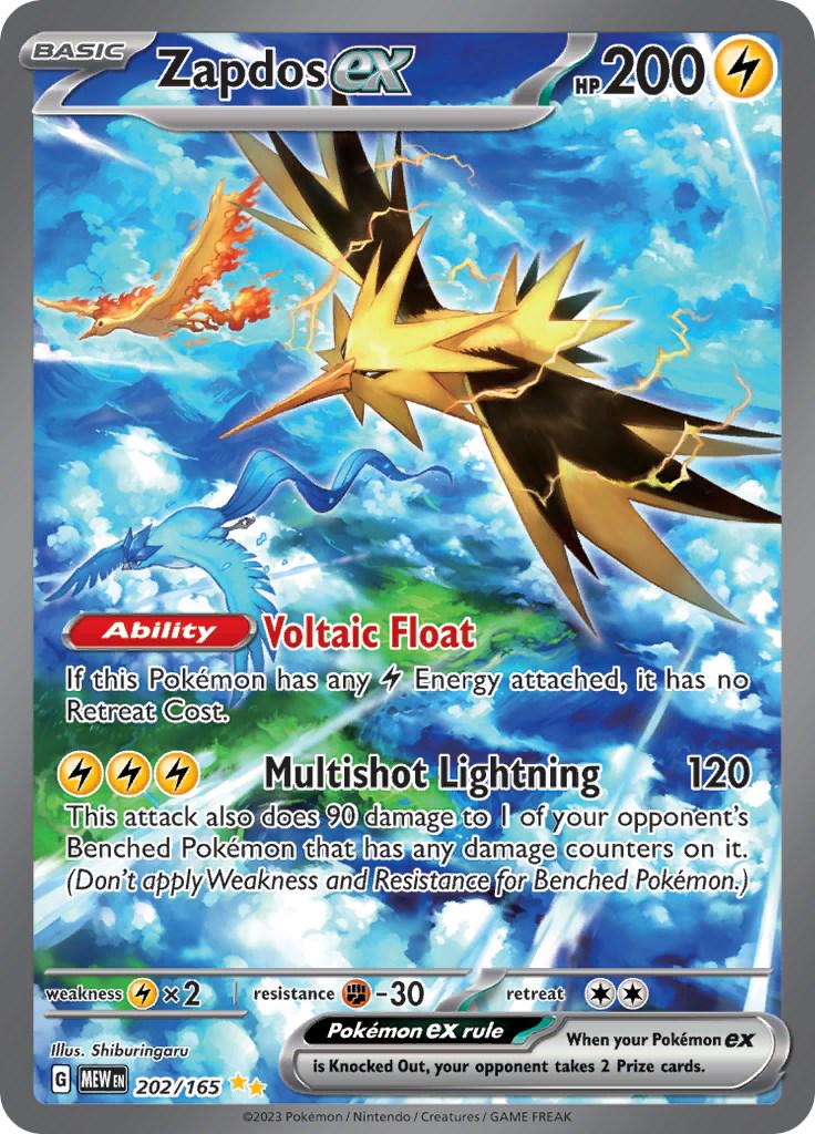 Zapdos ex [Special Illustration Rare] #202/165 - Pokémon 151