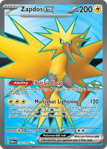 Zapdos ex [Full Art Ultra Rare] #192/165 - Pokemon 151