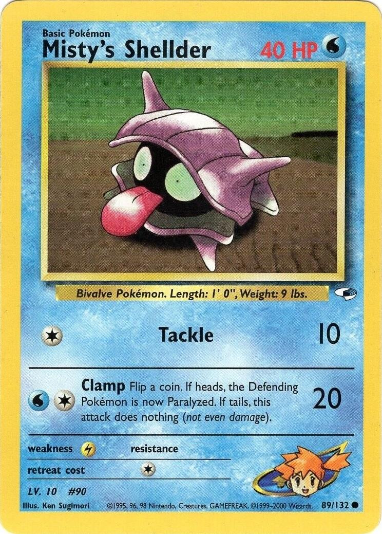 Misty's Shellder [Common] #89/132 - Gym Heroes