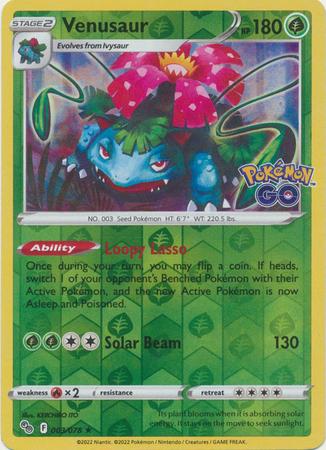 Venusaur [Reverse Holo] #003/078 - Pokemon Go
