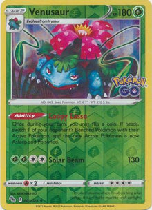 Venusaur [Reverse Holo] #003/078 - Pokemon Go