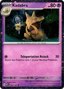 Kadabra [Cosmo Holo] #064/165 - Pokemon 151
