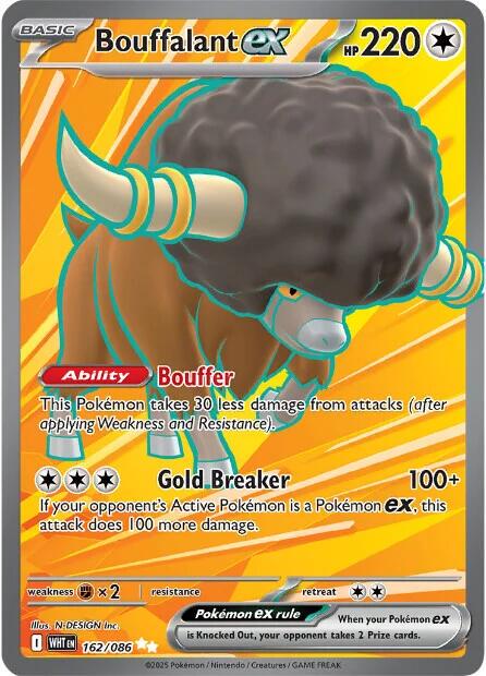 Bouffalant ex [Full Art Ultra Rare] #162/086 - White Flare